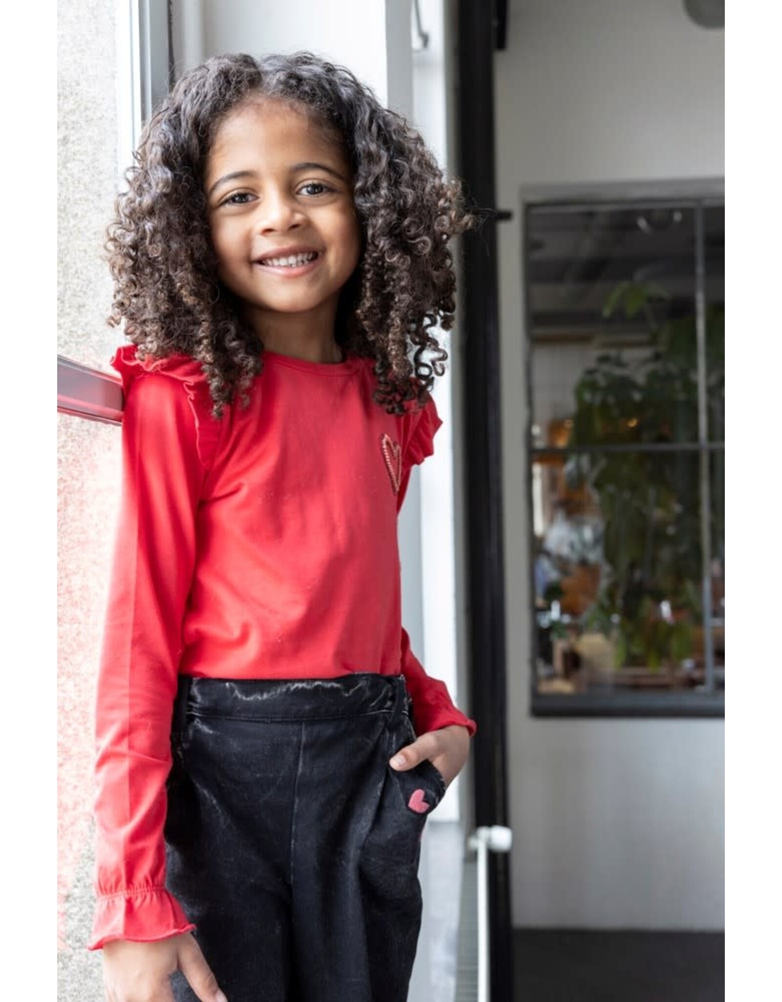 Jubel Longsleeve - Queen Of Hearts Rood