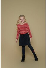 Jubel Longsleeve rib met streep - Queen Of Hearts l.Roze