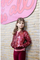 Jubel Pailetten bomberjack - Queen Of Hearts Bordeaux