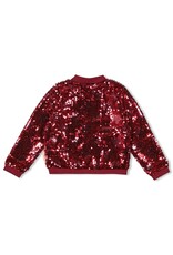 Jubel Pailetten bomberjack - Queen Of Hearts Bordeaux
