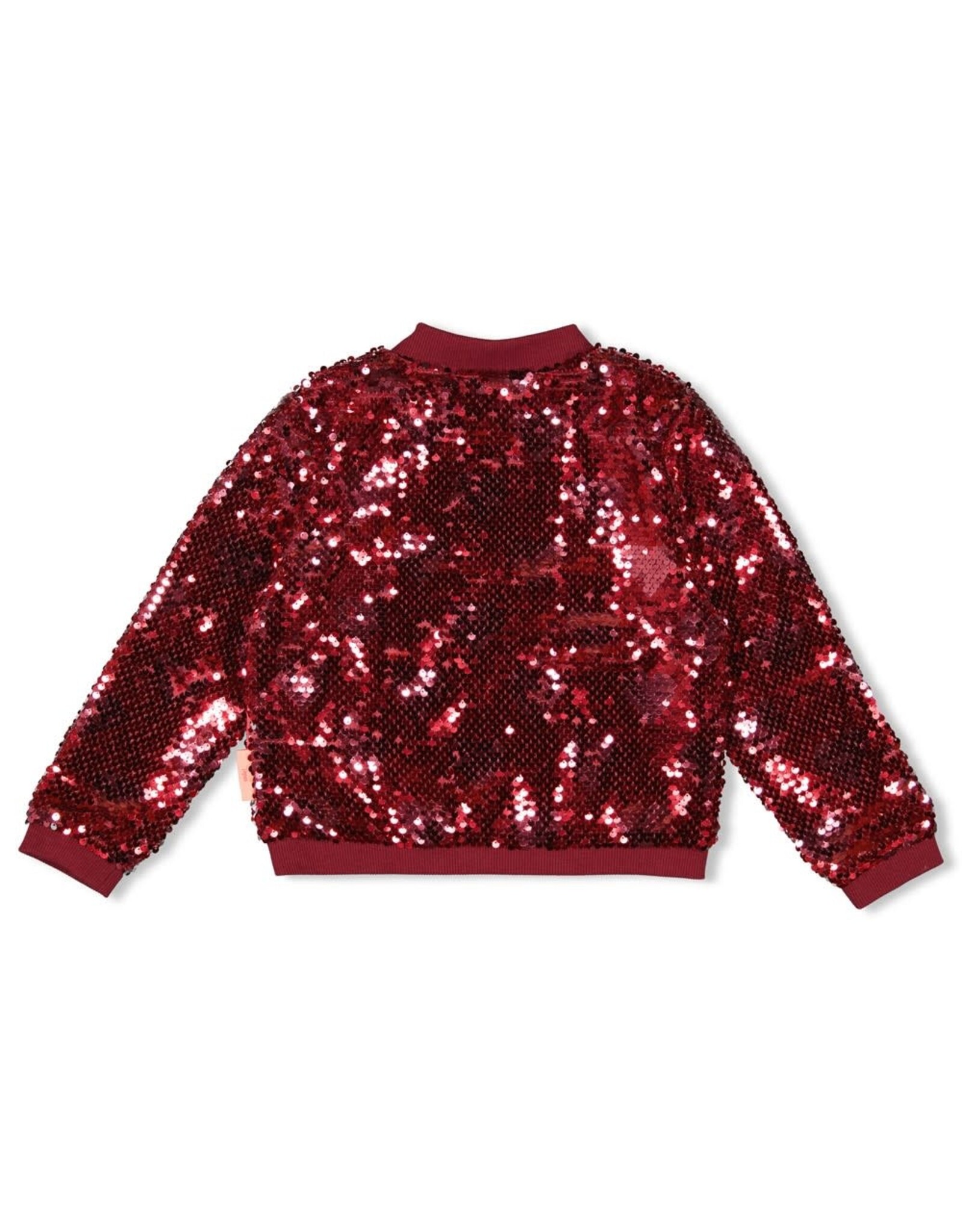 Jubel Pailetten bomberjack - Queen Of Hearts Bordeaux