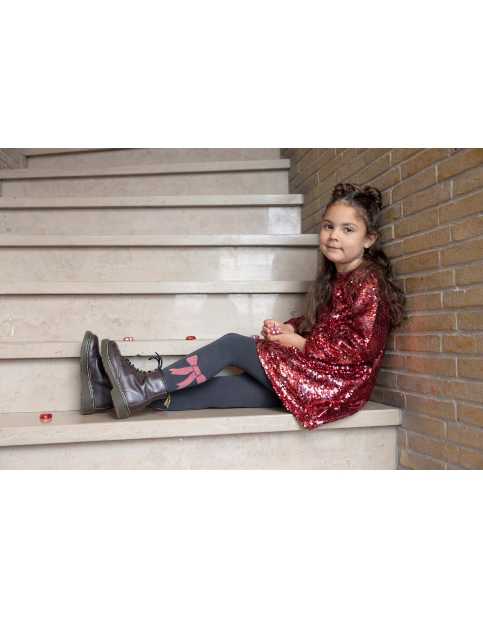 Jubel Pailetten jurk - Queen Of Hearts Bordeaux