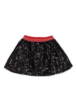 Jubel Pailetten rok - Queen Of Hearts Antraciet