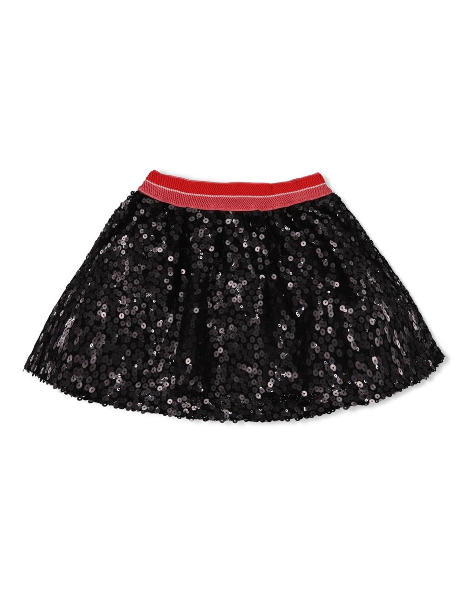 Jubel Pailetten rok - Queen Of Hearts Antraciet