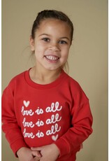 Jubel Sweater - Queen Of Hearts Rood