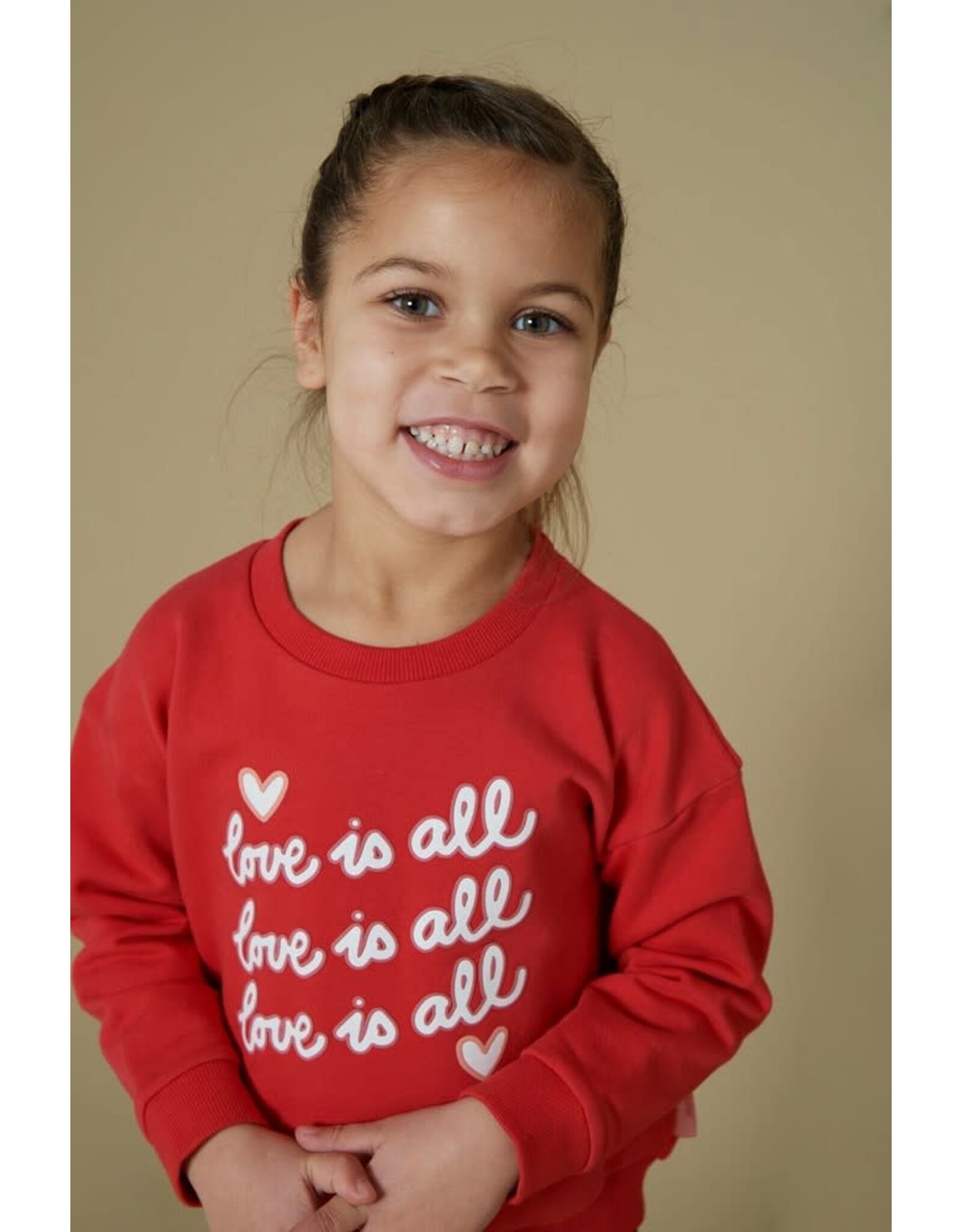 Jubel Sweater - Queen Of Hearts Rood