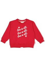 Jubel Sweater - Queen Of Hearts Rood