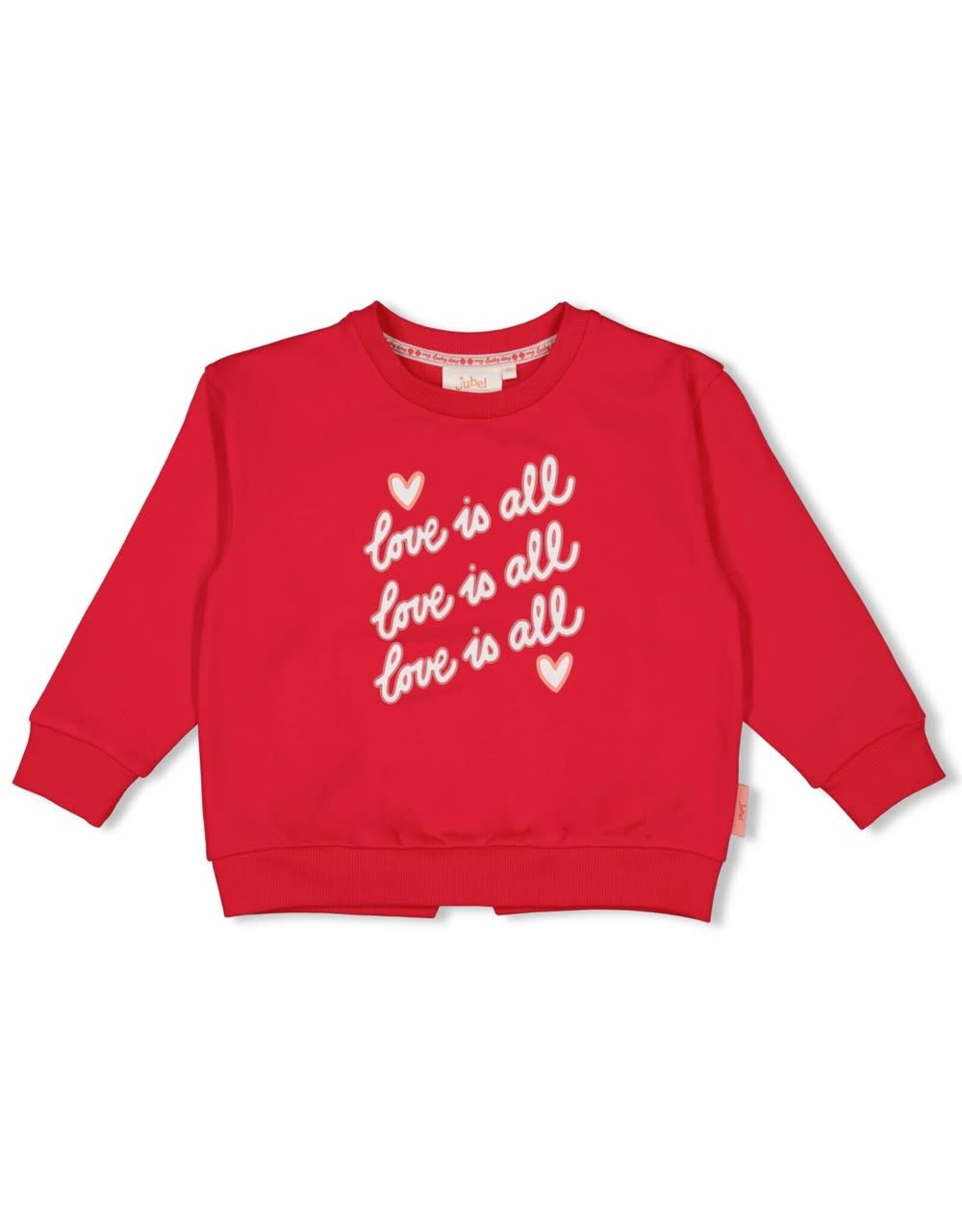 Jubel Sweater - Queen Of Hearts Rood