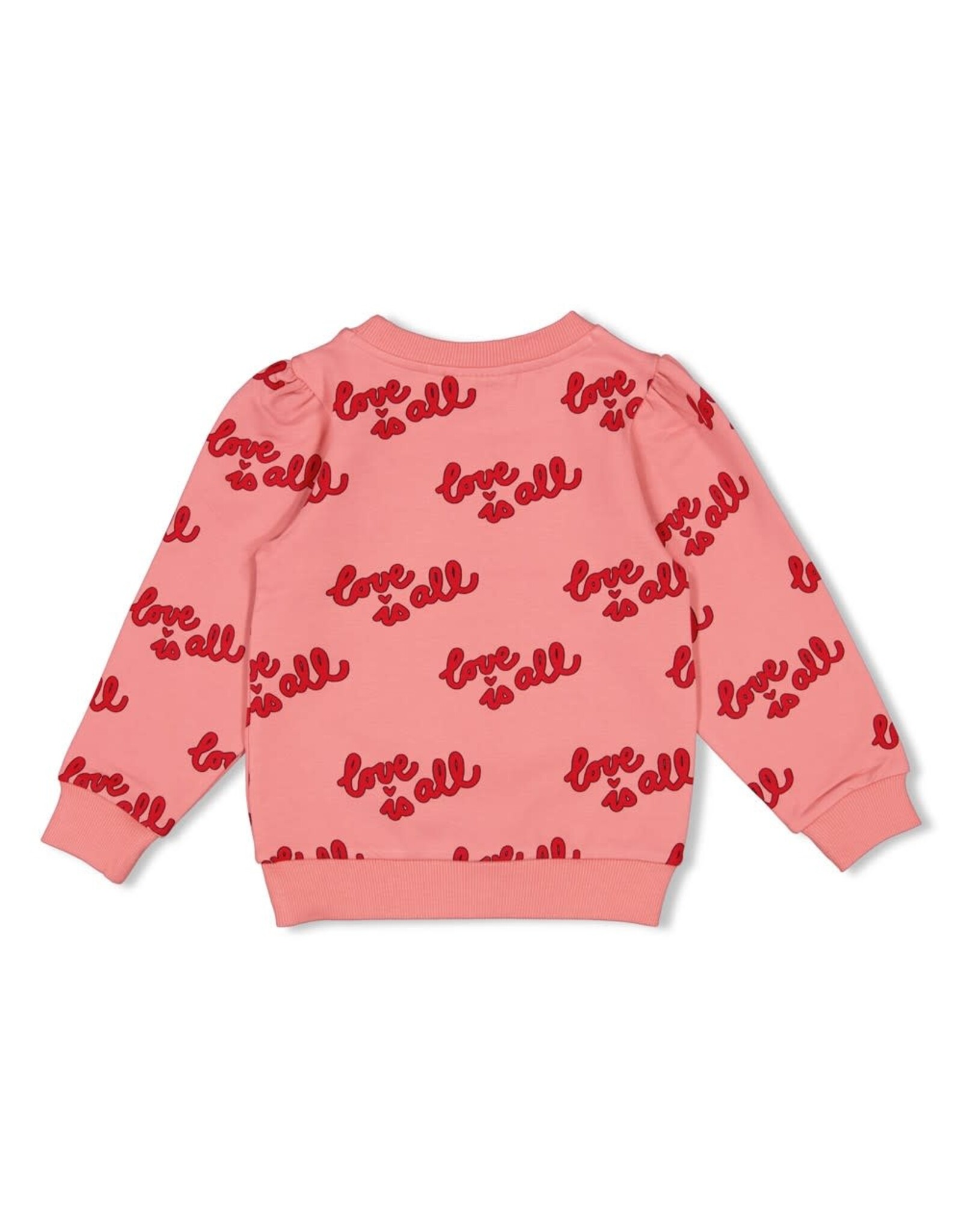 Jubel Sweater AOP - Queen Of Hearts l.Roze