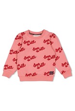 Jubel Sweater AOP - Queen Of Hearts l.Roze