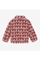 Daily7 Teddy Jacket Heart Pale Mauve