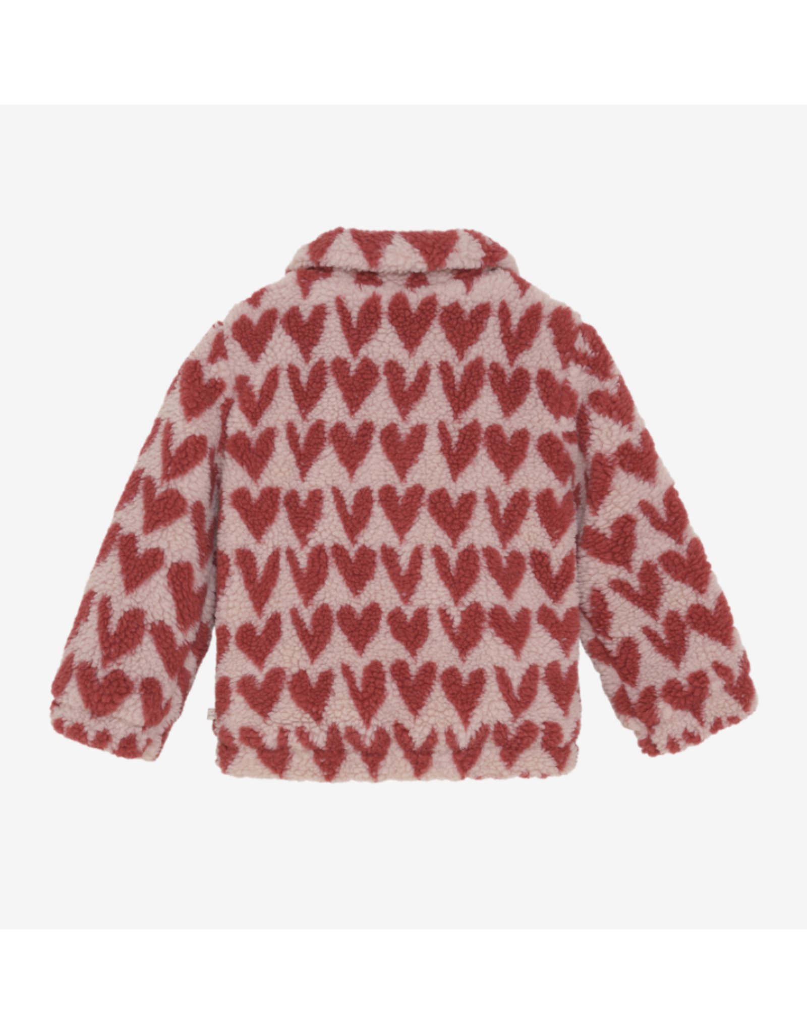 Daily7 Teddy Jacket Heart Pale Mauve