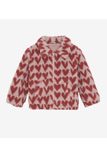 Daily7 Teddy Jacket Heart Pale Mauve