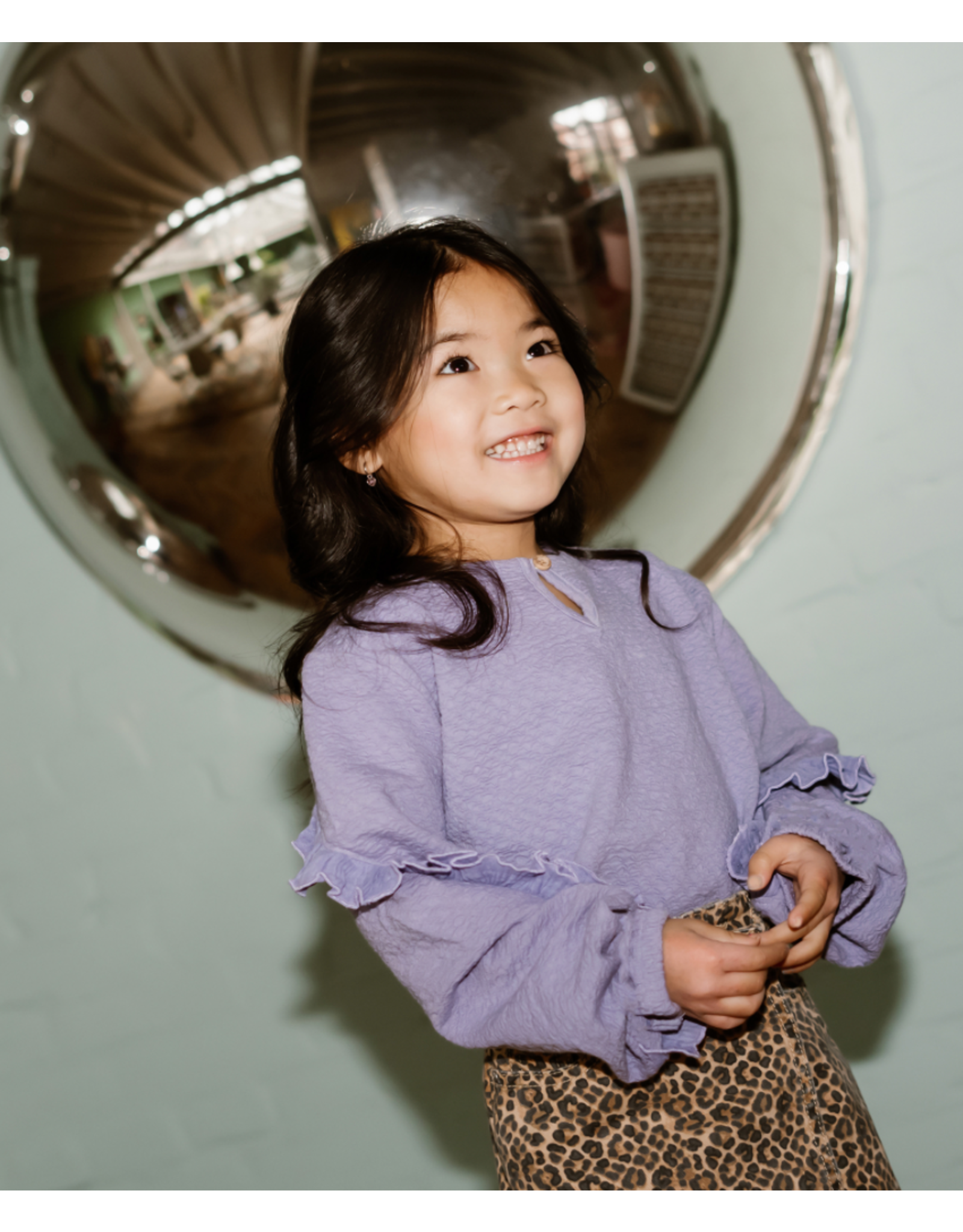 Daily7 T-shirt Longsleeve Ruffle Daybreak
