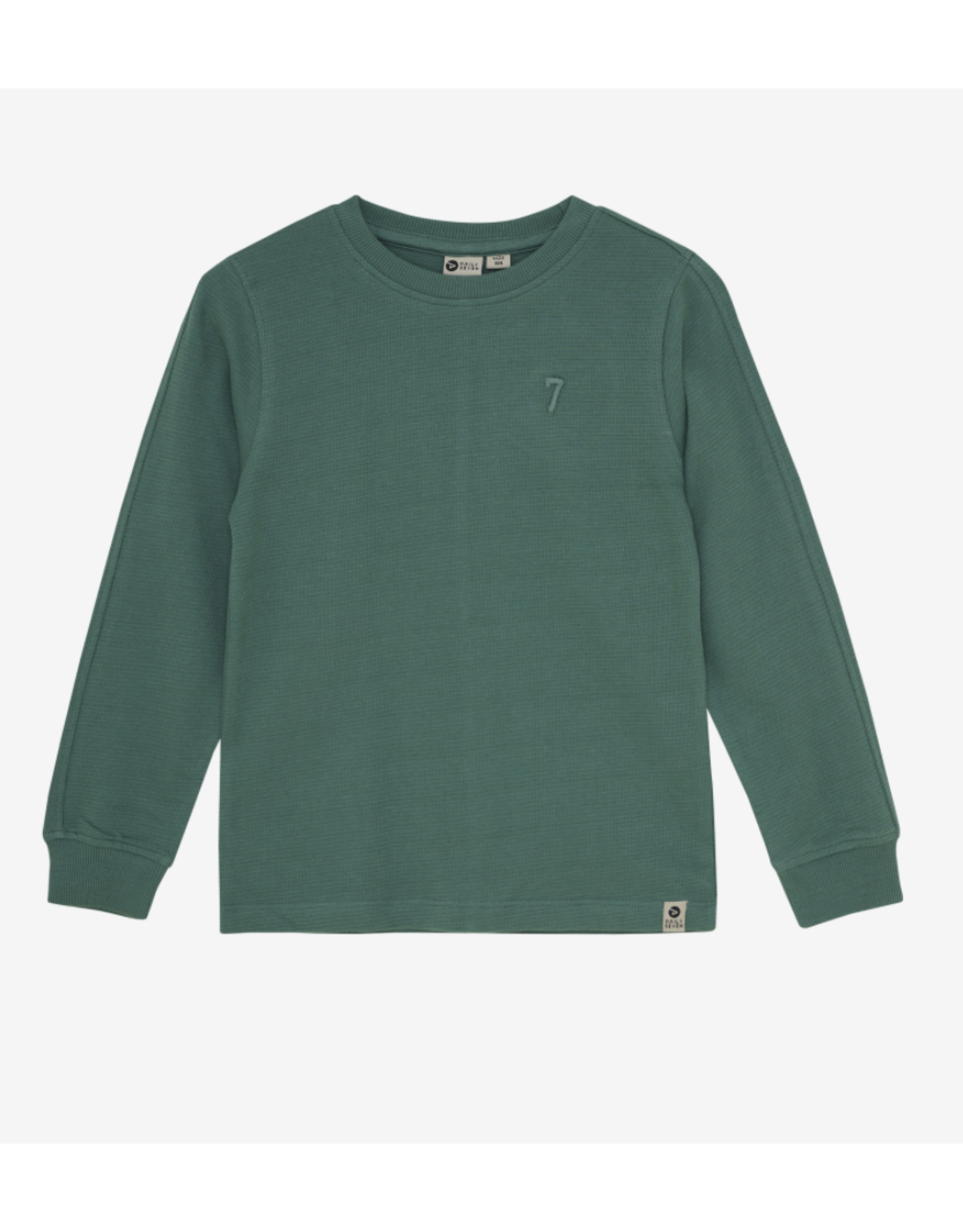 Daily7 T-shirt Longsleeve Logo Blue Spruce
