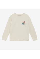 Daily7 T-shirt Longsleeve Chest Print Sandshell