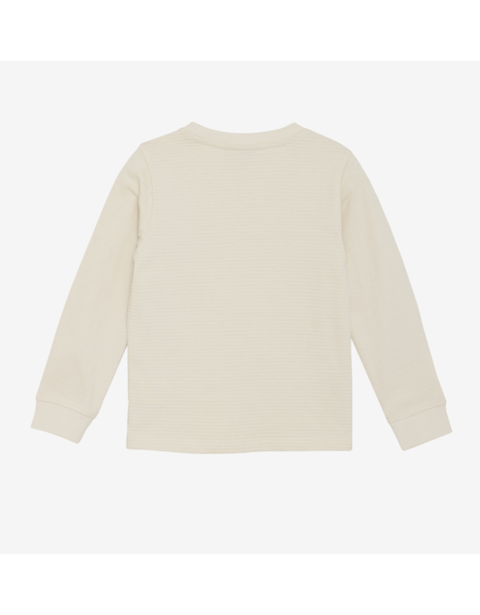 Daily7 T-shirt Longsleeve Chest Print Sandshell