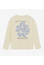 Daily7 T-shirt Longsleeve Backprint Off White W25