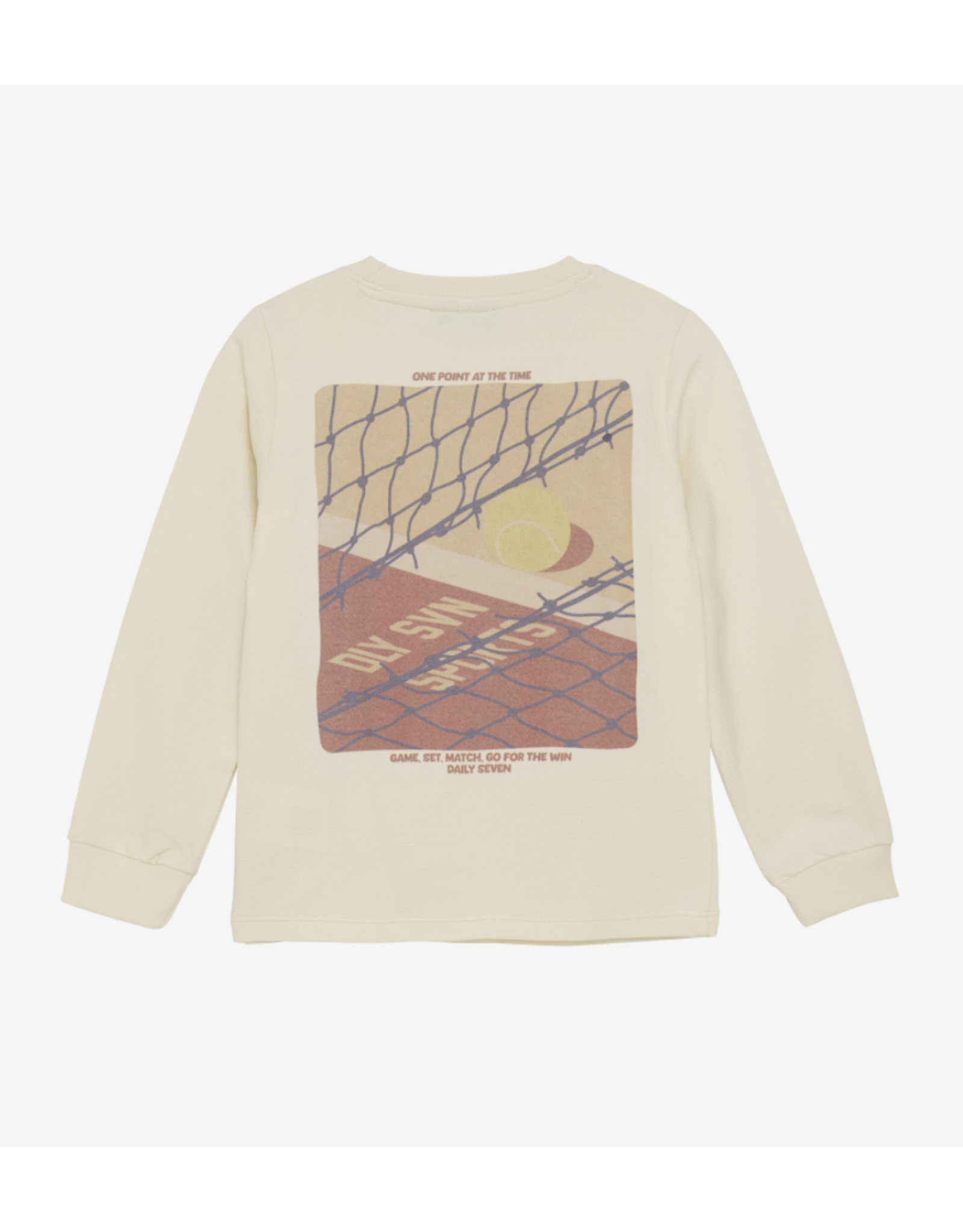 Daily7 T-shirt Longsleeve Artwork Off White W25