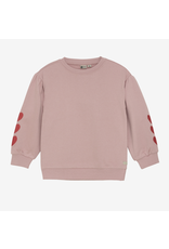 Daily7 Sweater Heart Embroidery Pale Mauve