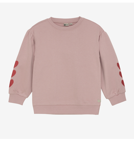 Daily7 Sweater Heart Embroidery Pale Mauve