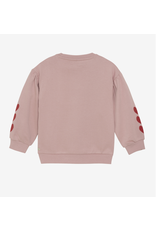 Daily7 Sweater Heart Embroidery Pale Mauve