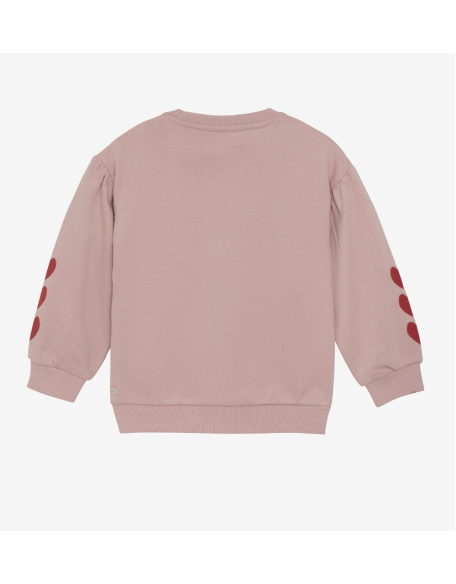Daily7 Sweater Heart Embroidery Pale Mauve