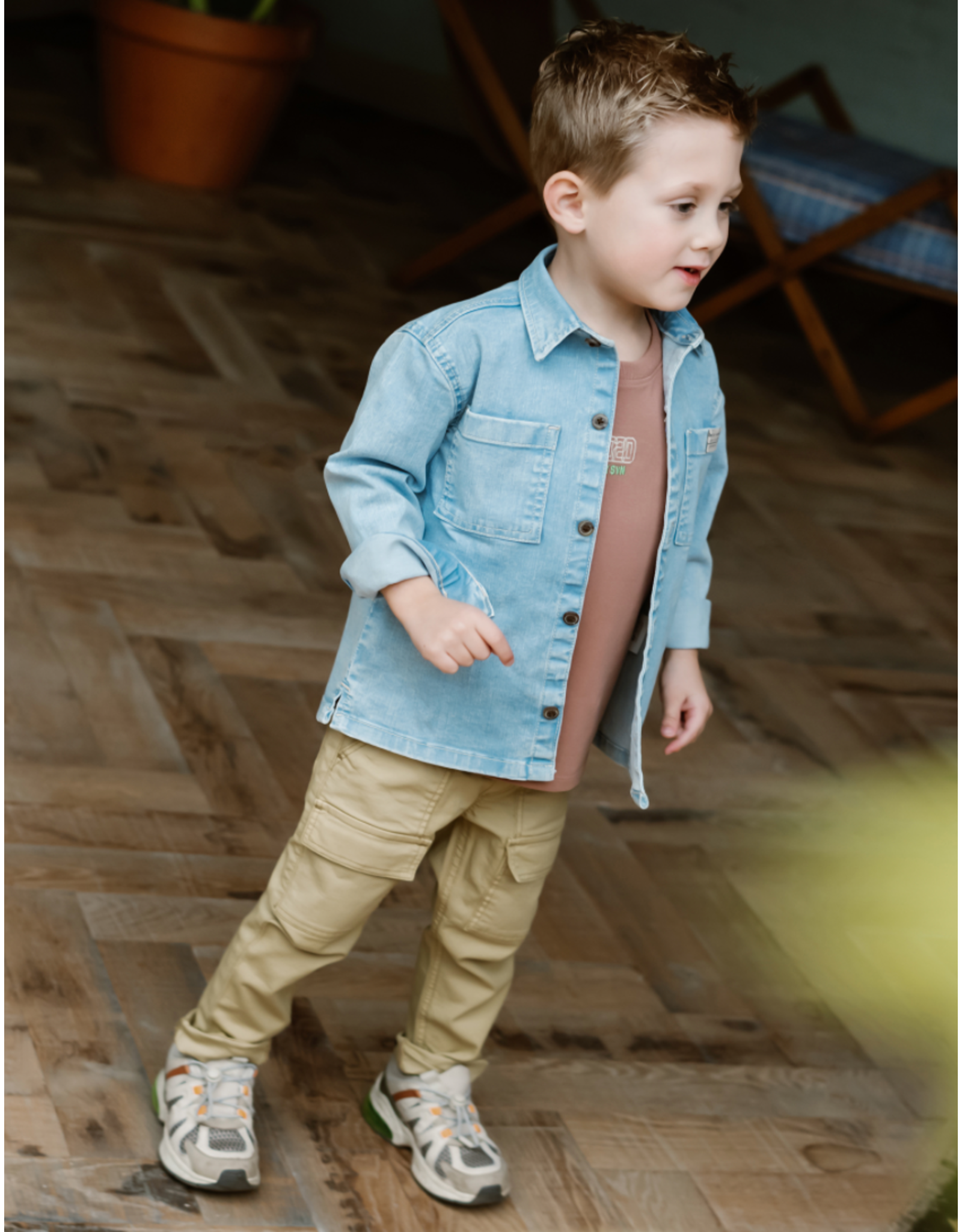 Daily7 Denim Shirt Backprint Denim W25