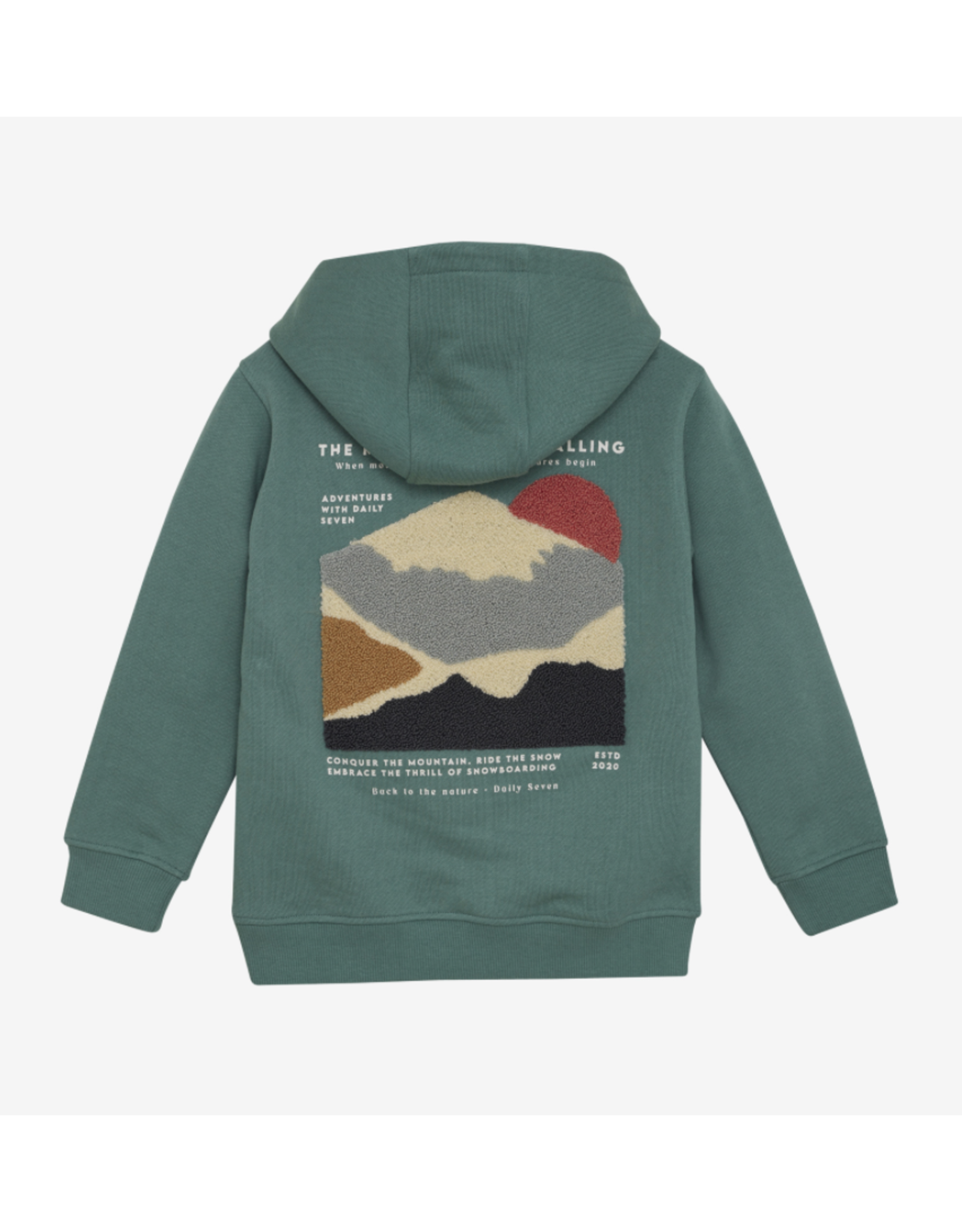 Daily7 Hoodie Backprint Blue Spruce