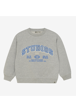 Daily7 Oversized Sweater Artwork Medium Grey Melange