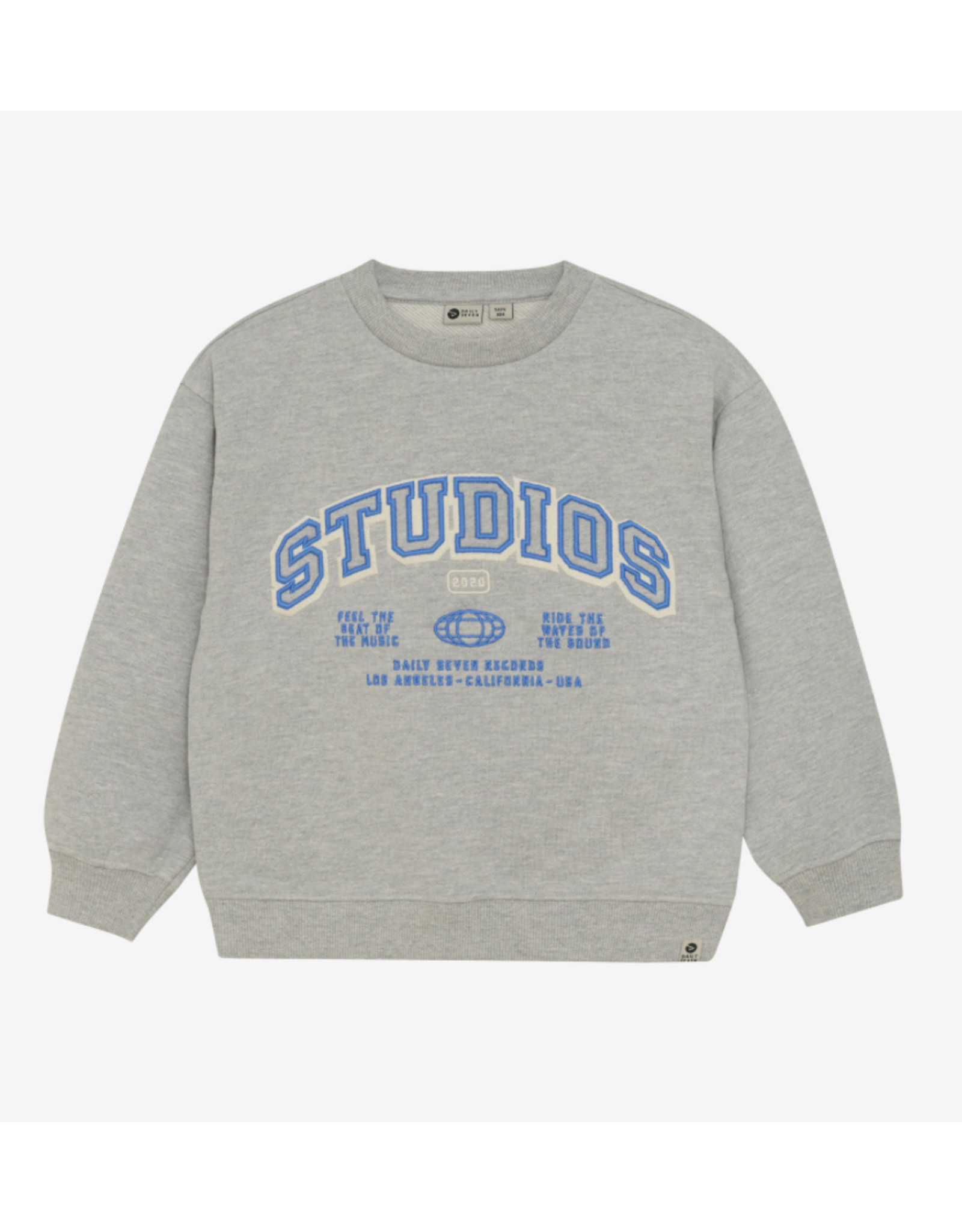 Daily7 Oversized Sweater Artwork Medium Grey Melange