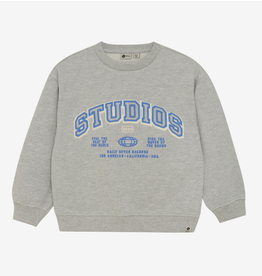 Daily7 Oversized Sweater Artwork Medium Grey Melange