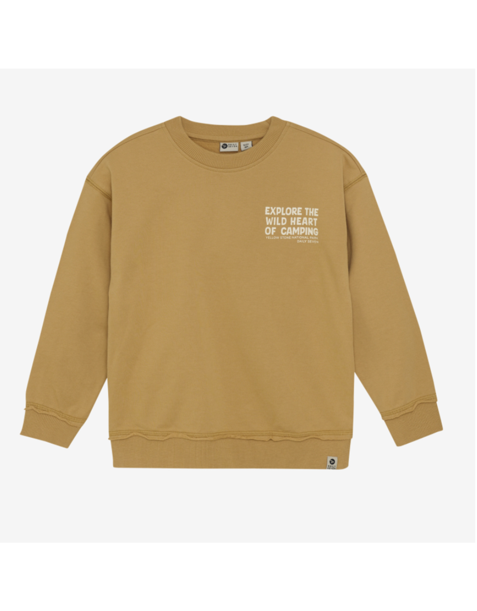 Daily7 Oversized Sweater Backprint Light Chestnut