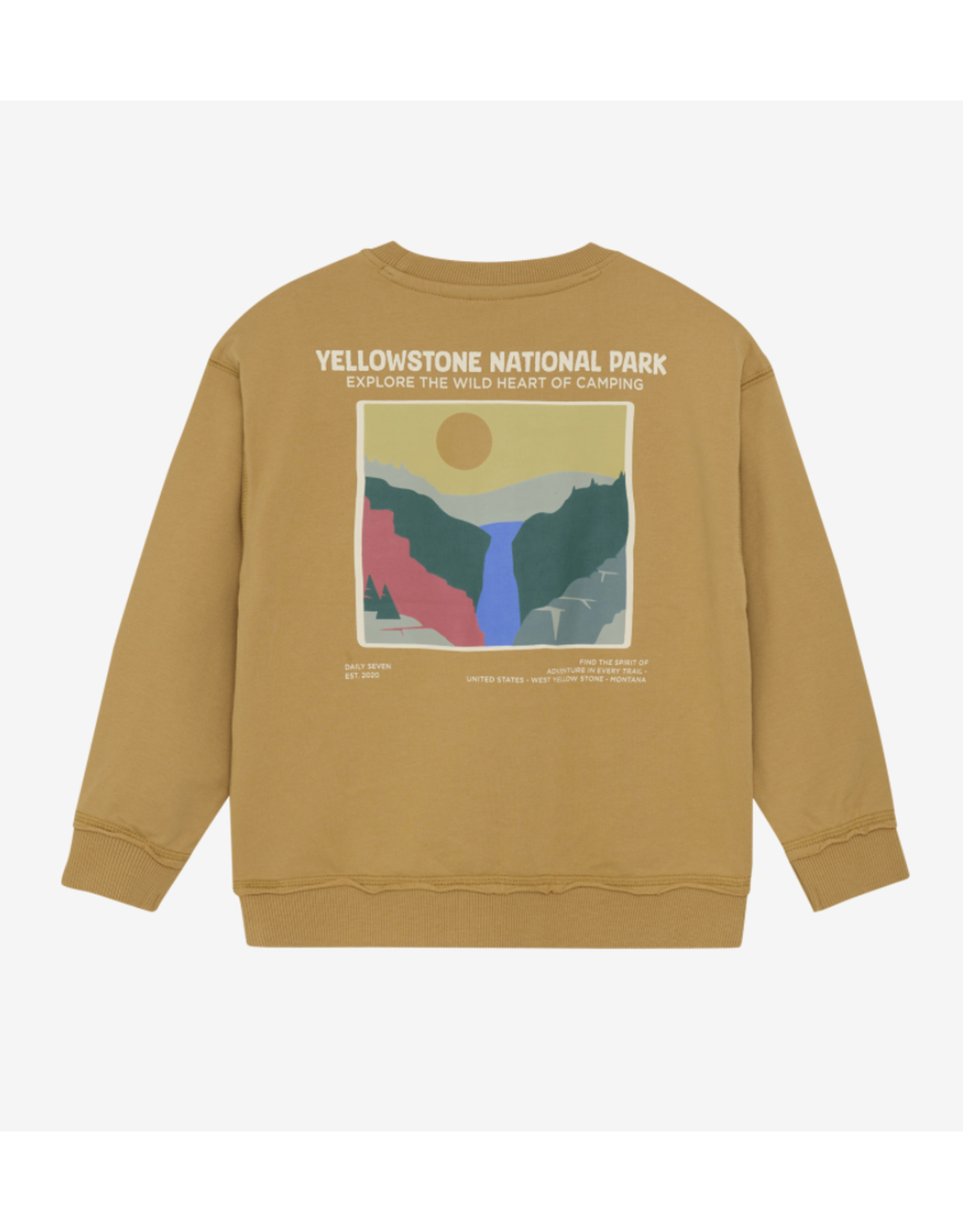 Daily7 Oversized Sweater Backprint Light Chestnut
