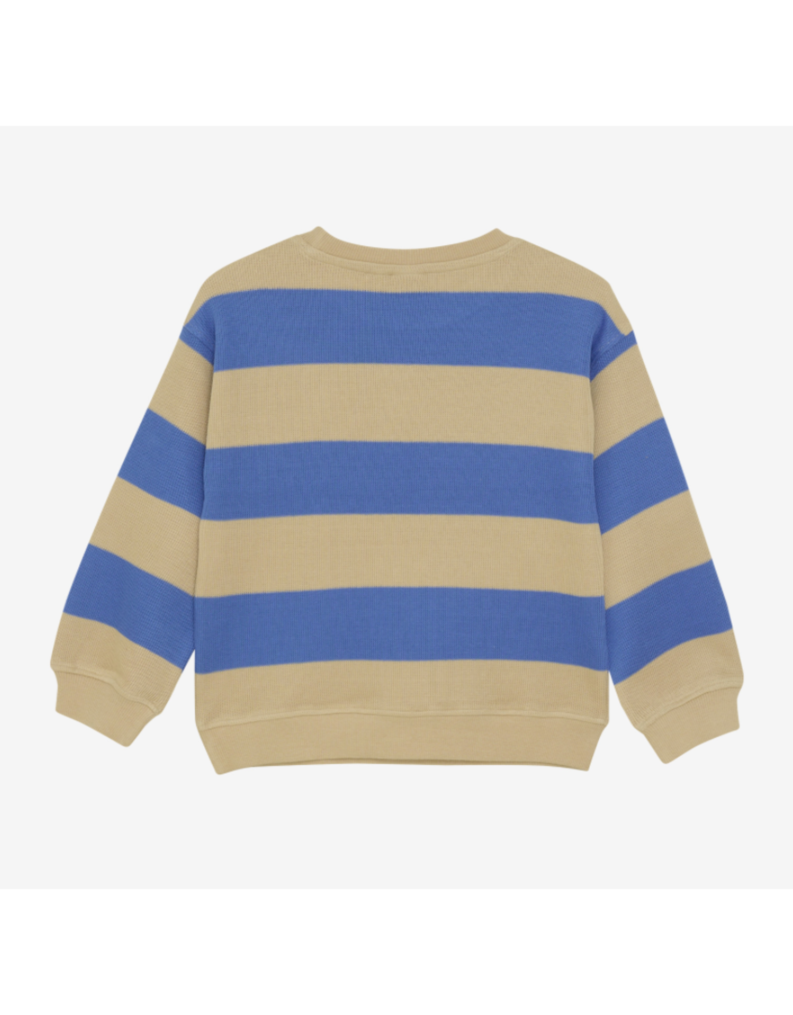 Daily7 Oversized Sweater Big Stripe Dusty Kobalt