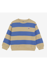 Daily7 Oversized Sweater Big Stripe Dusty Kobalt