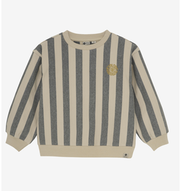 Daily7 Oversized Sweater Stripe Sandshell