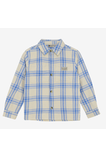 Daily7 Shirt Check Print Dusty Kobalt