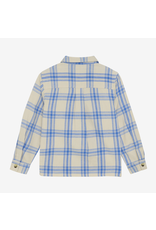 Daily7 Shirt Check Print Dusty Kobalt