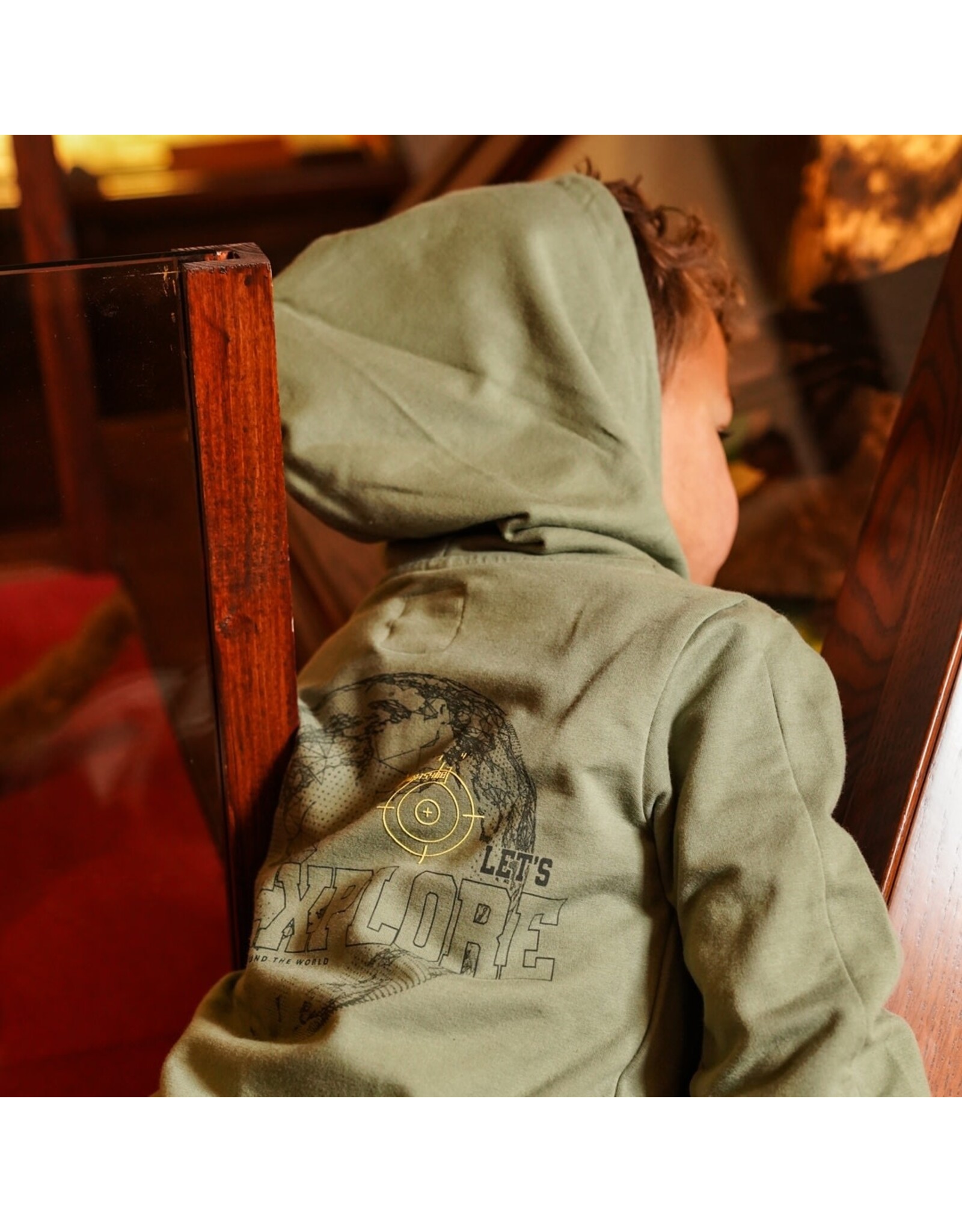 Koko Noko Sweater with hood Green W25