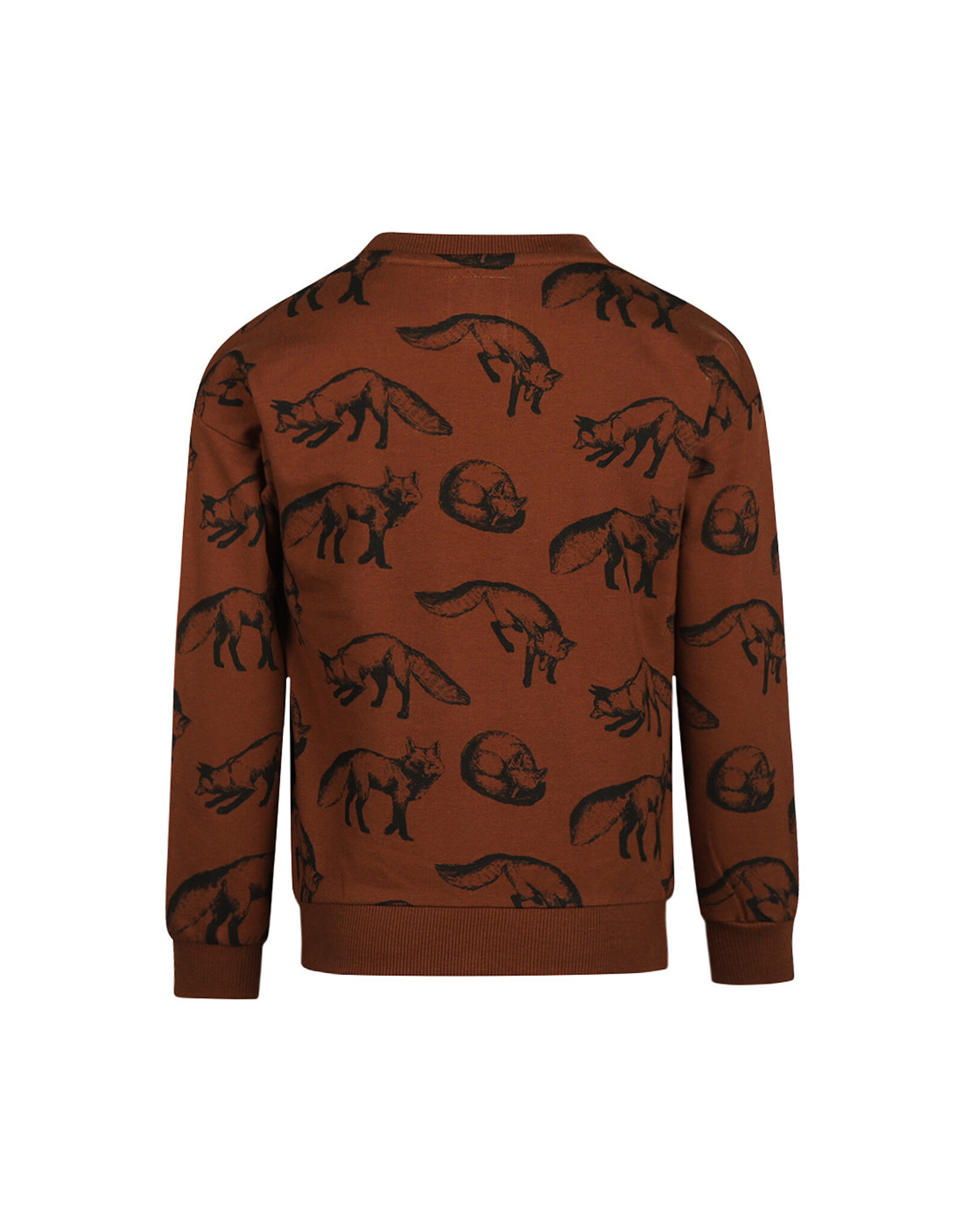 Koko Noko Sweater dropped shoulder with crewneck Brown