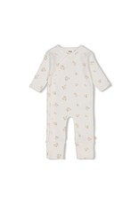 Feetje Pak omslagvoet AOP Flowers Offwhite