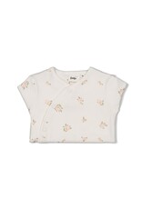 Feetje Pak omslagvoet AOP Flowers Offwhite