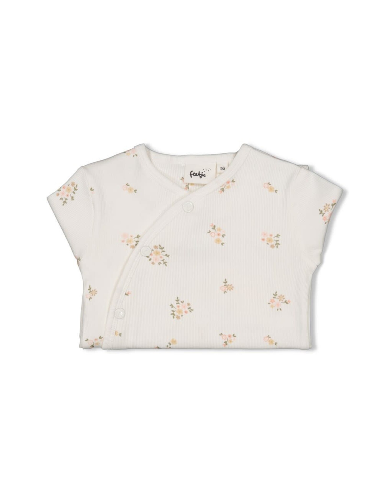 Feetje Pak omslagvoet AOP Flowers Offwhite