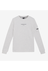 Indian Blue Jeans T-Shirt Longsleeve Sleeve Pkt Light Grey Melange