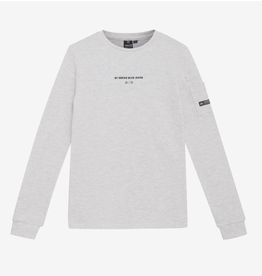 Indian Blue Jeans T-Shirt Longsleeve Sleeve Pkt Light Grey Melange