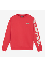 Indian Blue Jeans Sweater Print Sleeve Hibiscus Red