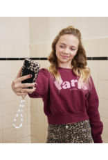 Indian Blue Jeans Sweater Crochet Red Plum