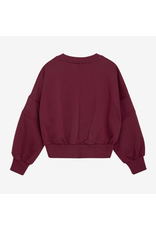 Indian Blue Jeans Sweater Crochet Red Plum