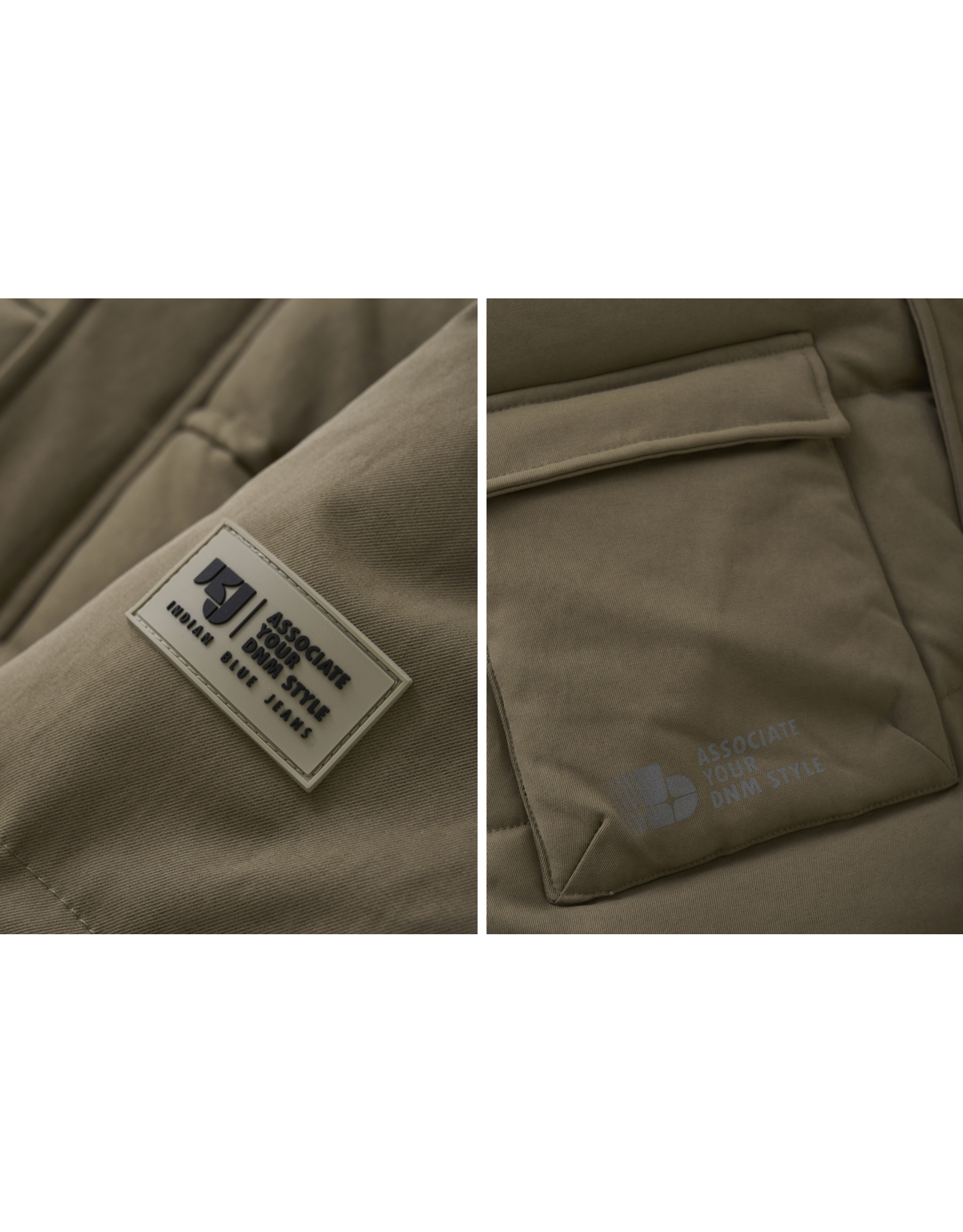 Indian Blue Jeans Puffer Jacket Brindle